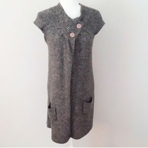 Hooked Up Grey Sweater Coat
